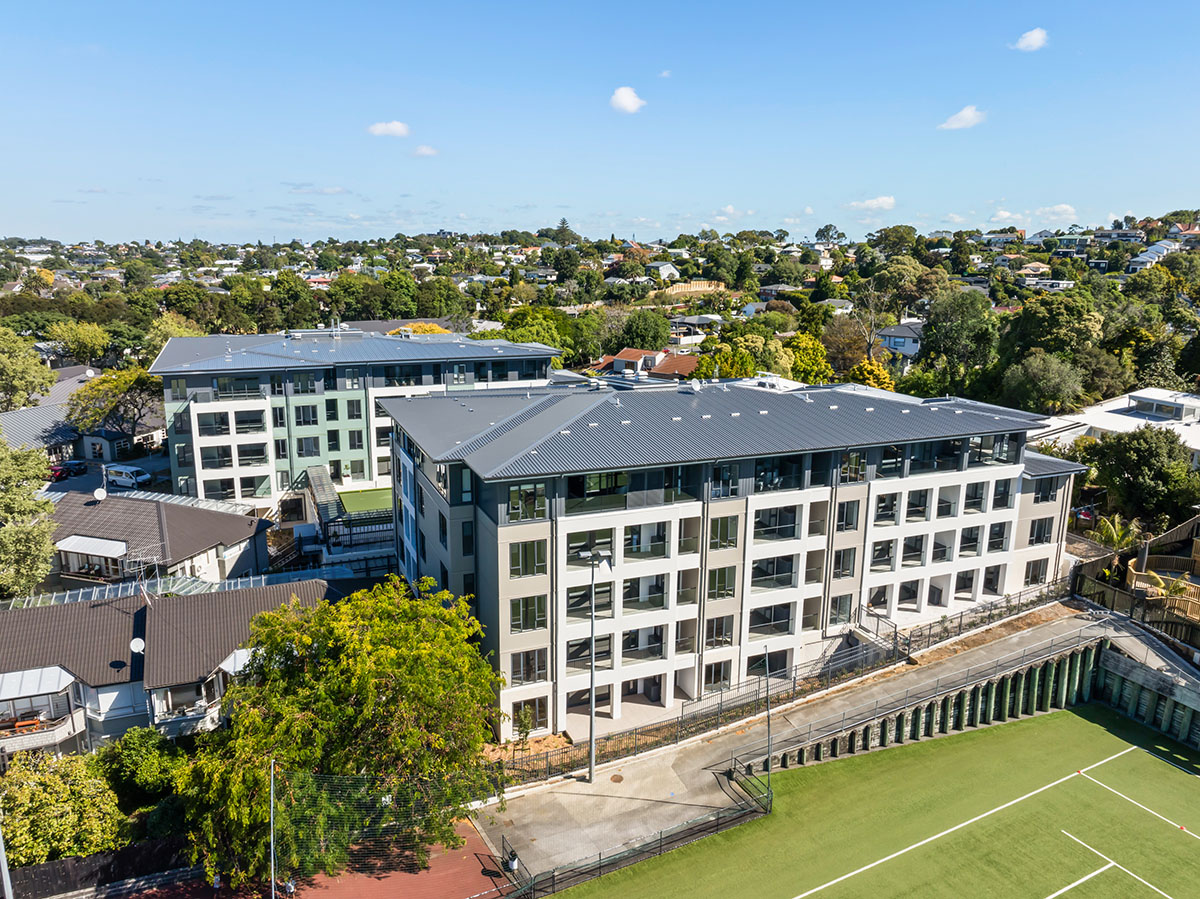 Remuera Gardens Retirement Village | Intertenancy Wall large retirement village building with logicwall used as the intertenancy walls