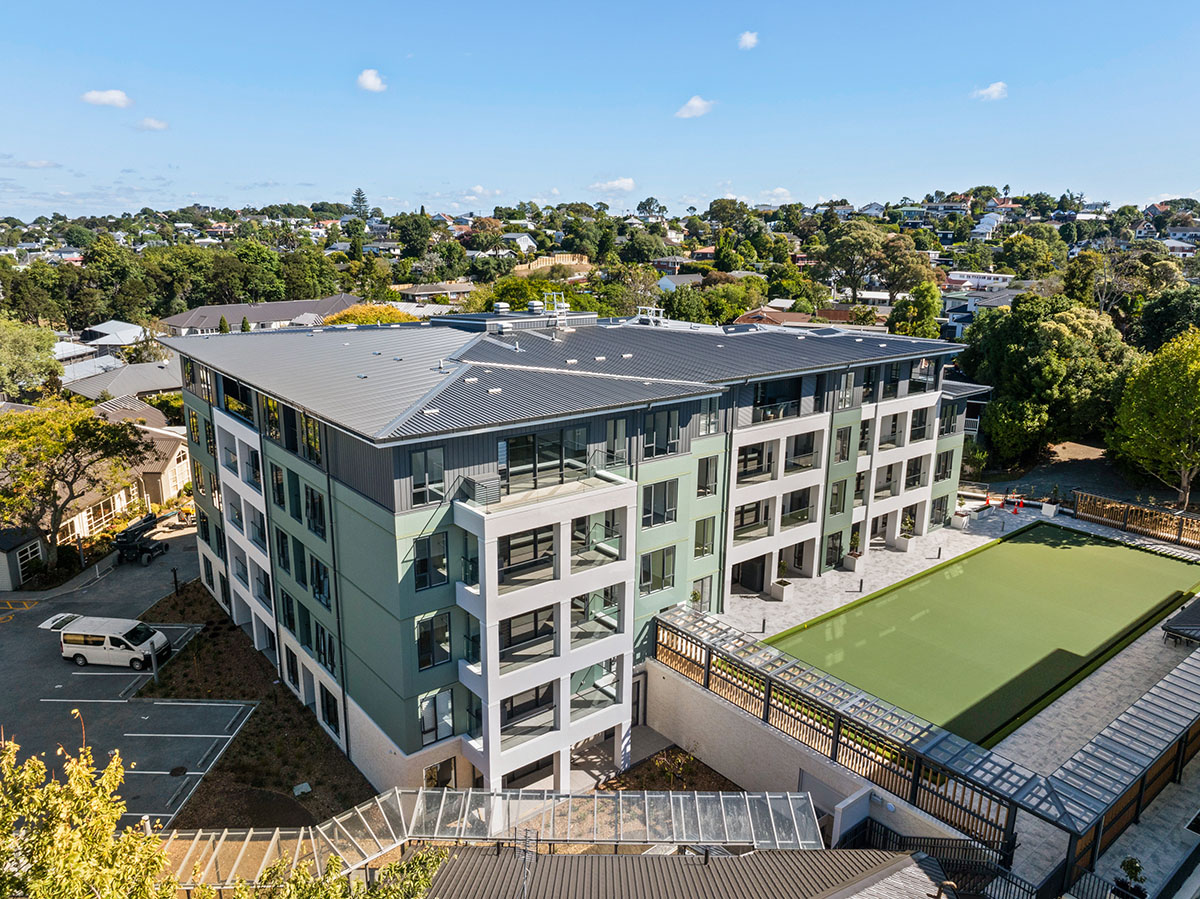 Remuera Gardens Retirement Village | Intertenancy Walls large retirement development building using logicwall intertenancy walls