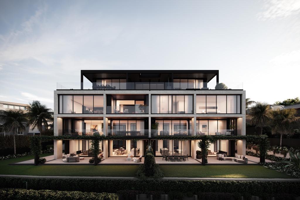 Render of the Karori Crescent apartments in Auckland that uses AFS Logicwall intertenancy walls.